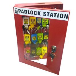 KRM LOTO – LOCKABLE LOCKOUT TAGOUT PADLOCK STATION-3752655
