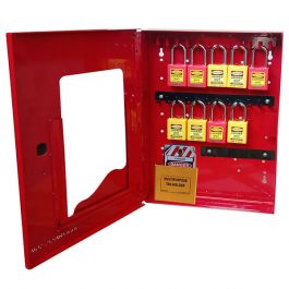 KRM LOTO – LOCKABLE LOCKOUT TAGOUT PADLOCK STATION-3752655