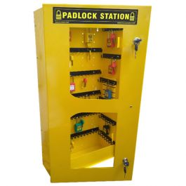 KRM LOTO – LOCKABLE LOCKOUT TAGOUT PADLOCK STATION-CLEAR FASCIA -30156 ...