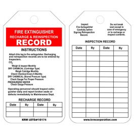 KRM LOTO - FIRE EXTINGUISHER TAG (SET OF 10 PCS)