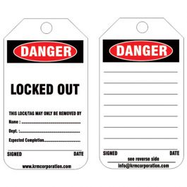 DANGER - LOCKED OUT (SET OF 10 PCS)