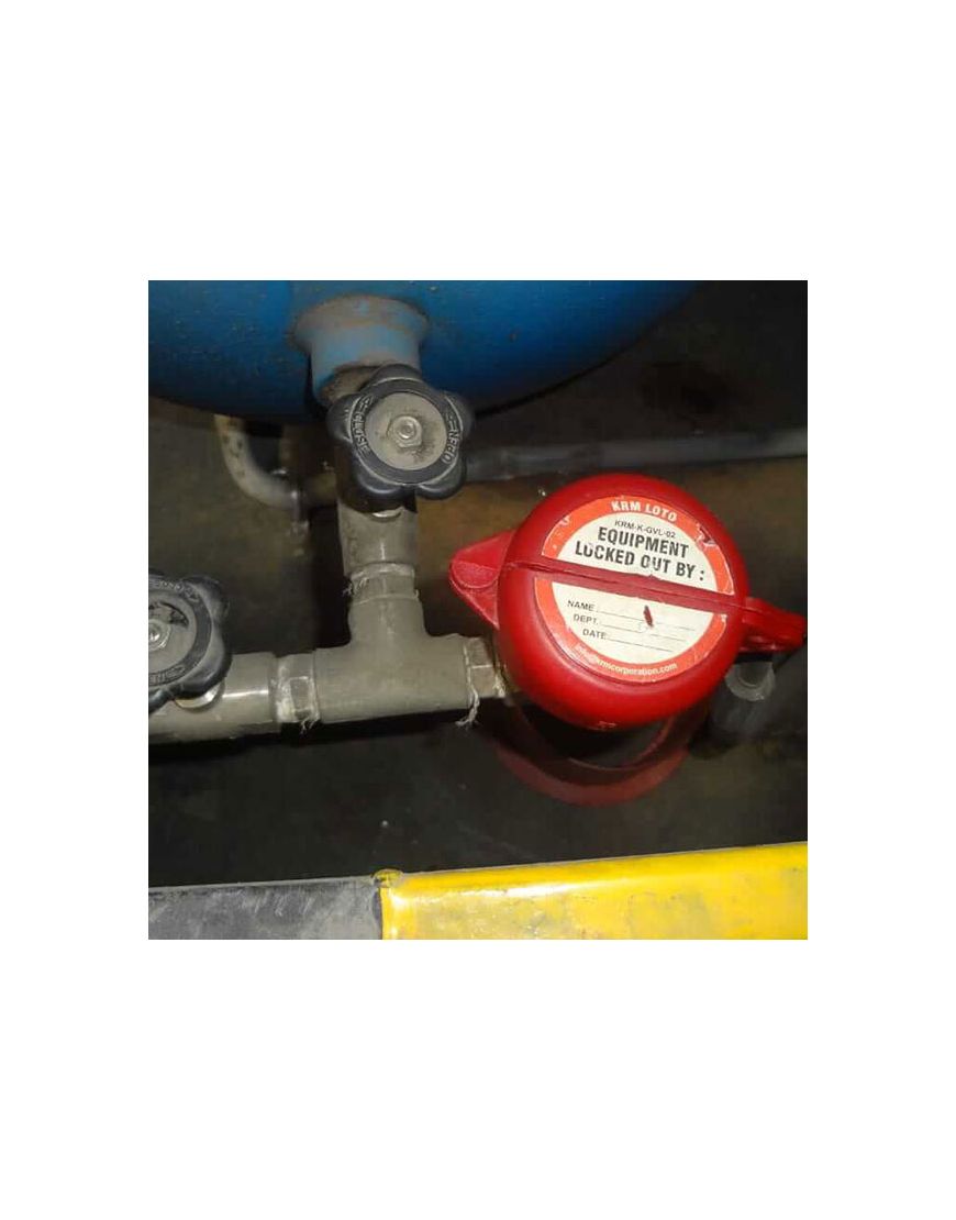KRM LOTO GATE VALVE LOCKOUT WITH ONE HOLE 25 TO MM 1 2½, 54 OFF
