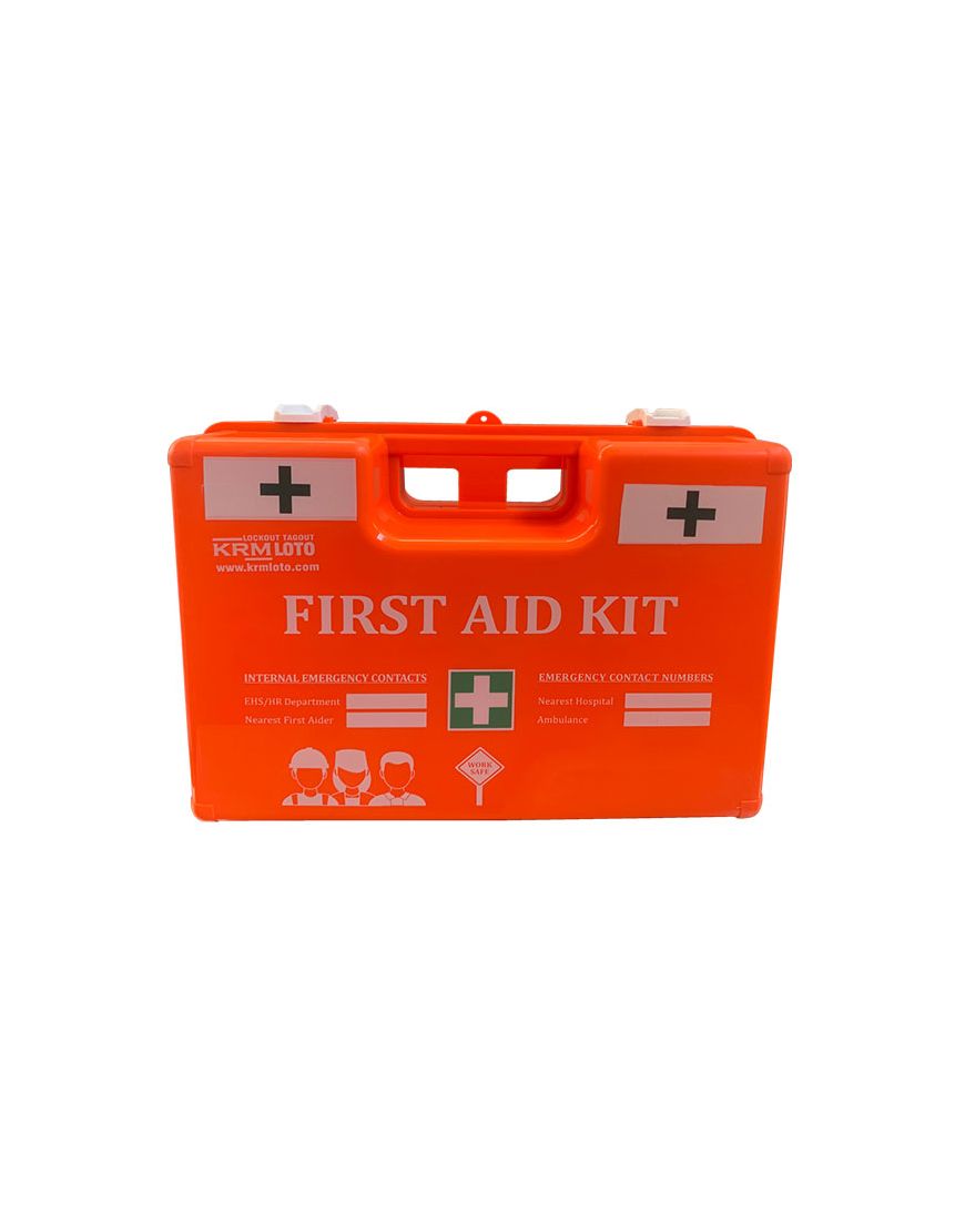 KRM - MOLDED FIRST AID BOX PORTABLE AS WELL AS WALL MOUNTED TYPE