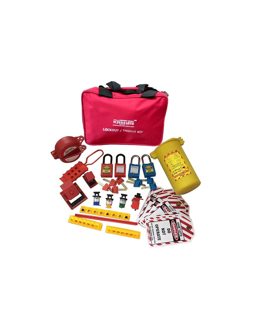 Krm LotoOsha Lockout Tagout Electrical Kit, 53 OFF