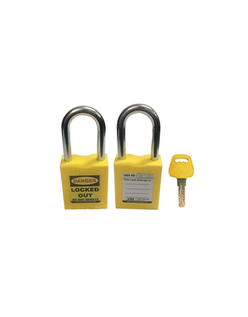 ASIAN LOTO Safety Lockout padlock with differ key Yellow 3pcs. 