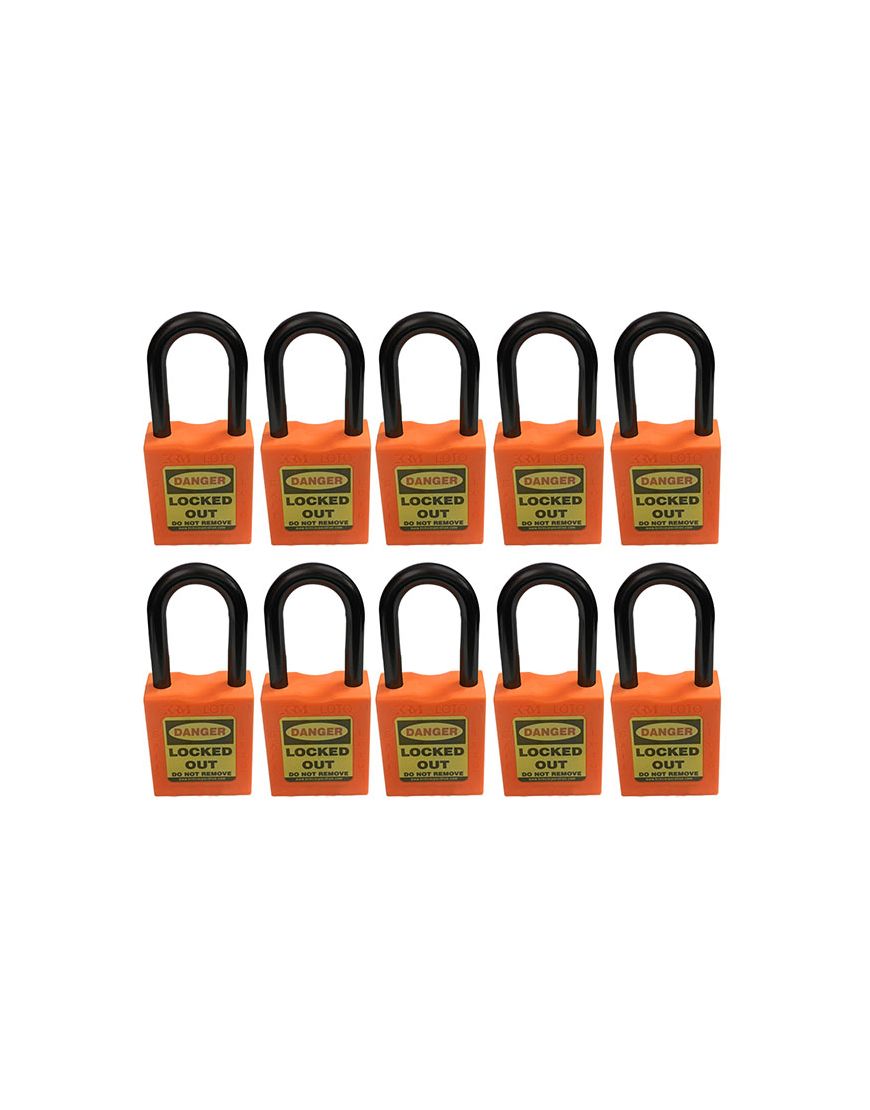 Padlock set of 10 on sale