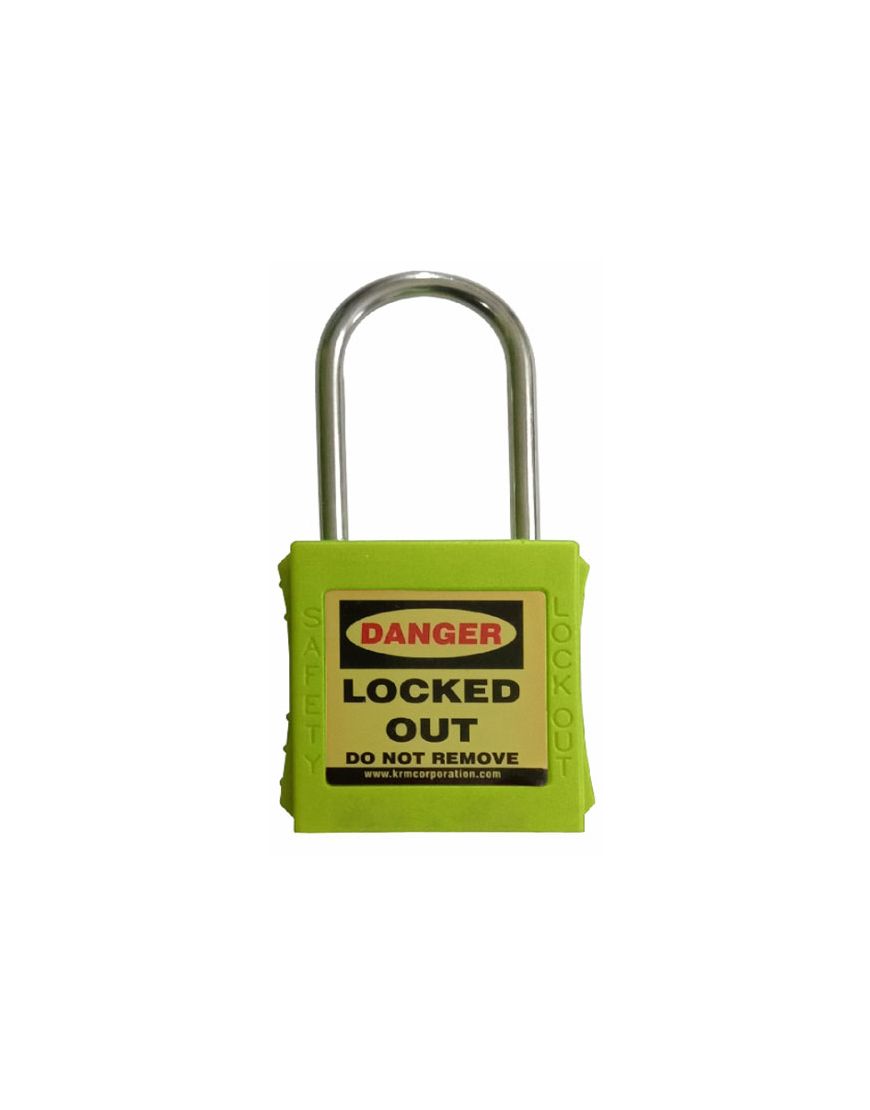 Long thin store padlock
