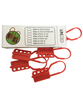 5pcs KRM LOTO - DI-ELECTRIC MULTI DEVICE HASP WITH 4 HOLES 
