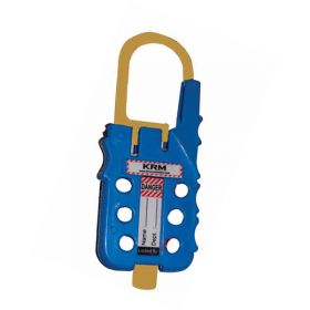 De Electric ABS Multipurpose Cable Lockout Device Blue/Yellow (with option of cable as require)