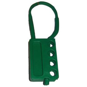 KRM LOTO - DE-ELECTRIC MULTI DEVICE HASP WITH 4 HOLES -GREEN