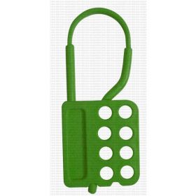 KRM LOTO - DE-ELECTRIC MULTI DEVICE HASP WITH 8 HOLES-GREEN
