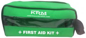 FIRST AID KIT POUCH (TRANSPARENT) - GREEN