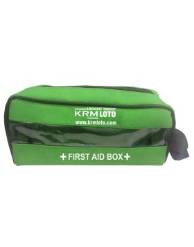 KRM - FIRST AID KIT POUCH (TRANSPARENT) - GREEN