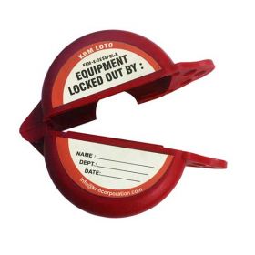 KRM LOTO Emergency Stop Switch / Push Button Lockout-RED
