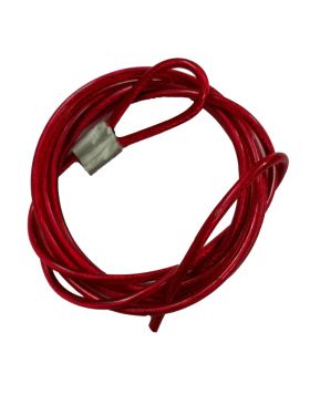 KRM LOTO – INSULATED METAL CABLE  Red (2 MTRS) ONE SIDE LOOP