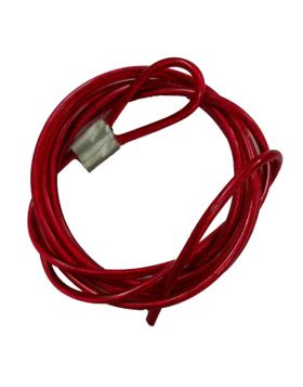 KRM LOTO - INSULATED METAL CABLE  4mm Red (Single Loop, 2 meters)
