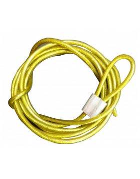 Insulated Metal Cable in SS Finish 4mm Yellow (Single Loop, 2 Meters)