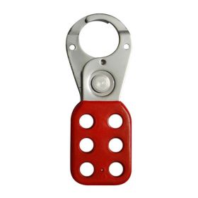 KRM LOTO - ALUMINIUM BASE MOLDED COATED GRIP HASP -SMALL - JAW DIA -25 MM  LIGHT WEIGHT - R/G/B/Y 