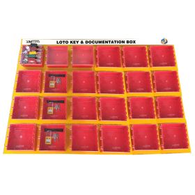 KRM LOTO – 24 BOXES DI-ELECTRIC MULTIPURPOSE (ABS + POLYCARBONATE) LOTO BOX FOR GROUP KEY DOCUMENTATION