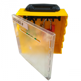 KRM LOTO – DI-ELECTRIC MULTIPURPOSE (ABS + POLYCARBONATE) LOTO BOX FOR GROUP LOCKOUT/KEY DOCUMENTATION