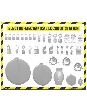 KRM LOTO – ELECTRO-MECHANICAL LOCKOUT SHADOW CENTER STATION WITH MATERIAL