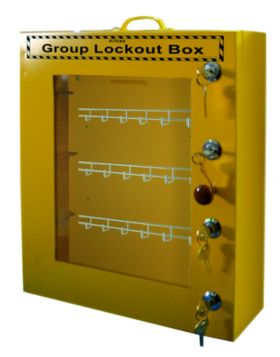 Group Lockout Box with 4 Locks