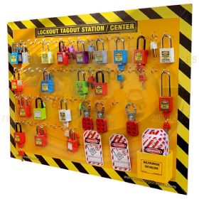 KRM LOTO – LOCKOUT TAGOUT STATION  CENTER  WITHOUT MATERIAL