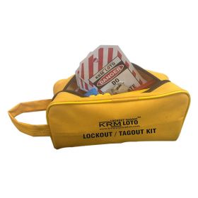KRM LOTO – HANDY LOCKOUT ELECTRICIAN BAG /POUCH – YELLOW