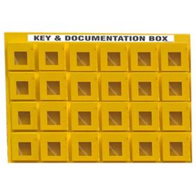 KRM LOTO - 24 BOX WITH 1 LOCKING HOOKS LOCKOUT KEY & DOCUMENTATION BOX