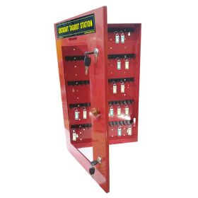 KRM LOTO – LOCKABLE LOCKOUT TAGOUT KEY STATION-red-24152(WITHOUT MATERIAL)