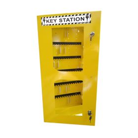 KRM LOTO – LOCKABLE LOCKOUT TAGOUT KEY STATION CLEAR FASCIA 30152 WITHOUT MATERIAL