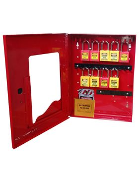 KRM LOTO – LOCKABLE LOCKOUT TAGOUT PADLOCK STATION-3752655 WITHOUT MATERIAL