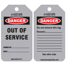 25pcs DANGER - OUT OF SERVICE  TAG 