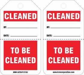 25pcs KRM LOTO - TO BE CLEANED  TAG 