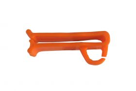 LOCK TAG CLIP LOCKOUT TAGOUT HOLDER - STRAIGHT WITHOUT MATERIAL - ORANGE
