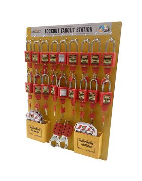 KRM LOTO – lockout Tagout station / center with material