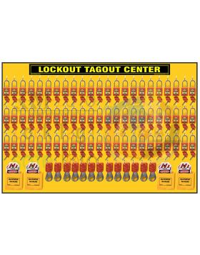 KRM LOTO – Lockout Tagout station / center WITHOUT MATERIAL