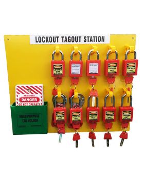 KRM LOTO – lockout Tagout station / center WITH MATERIAL