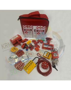 KRM LOTO - LOCKOUT TAGOUT MAINTENANCE HANDY POUCH KIT RED-2228