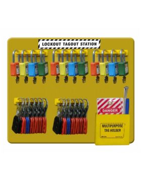 KRM LOTO – LOCKOUT TAGOUT station WITHOUT MATERIAL