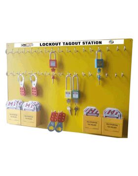 KRM LOTO – LOCKOUT TAGOUT PADLOCK STATION WITHOUT MATERIAL