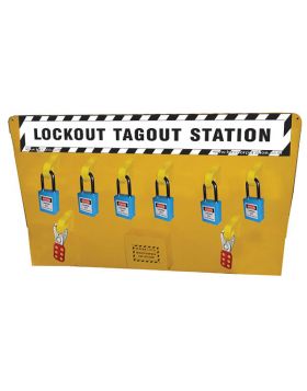 KRM LOTO – LOCKOUT TAGOUT  STATION WITH MATERIAL 