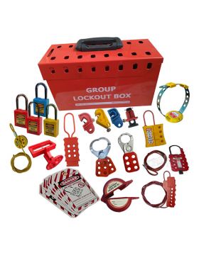 KRM LOTO –  OSHA ELECTRICAL GROUP LOCKOUT BOX KIT-7013