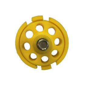 Round Multipurpose Cable Lockout 8H Yellow (without cable)
