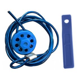 Round Multipurpose Cable Lockout 8H Blue (with Cable & Locking Tool)