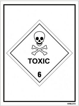 Self Adhesive Labels - Toxic (Set of 10 pcs)