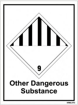 Self Adhesive Labels - Other Dangerous Substance (Set of 10 pcs)