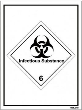 Self Adhesive Labels - Infectious Substance (Set of 10 pcs)