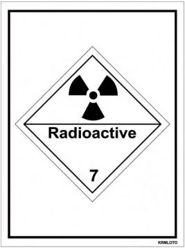 Self Adhesive Labels - Radioactive (Set of 10 pcs)