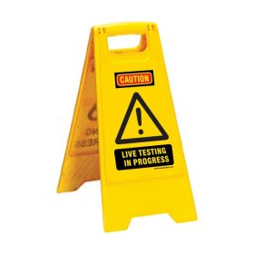 KRM LOTO PORTABLE SAFETY FLOOR STAND(LIVE TESTING)